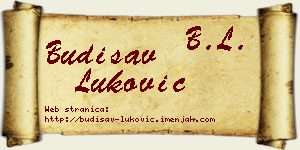 Budisav Luković vizit kartica